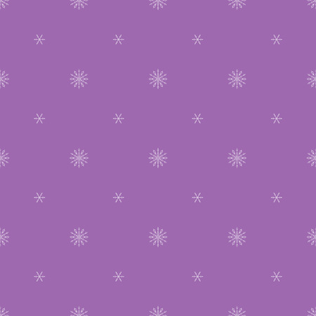purple seamless snowflake pattern. Vector Design.のイラスト素材