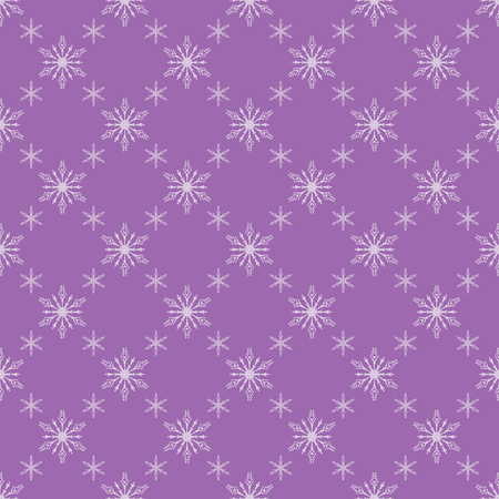 purple seamless snowflake pattern. Vector Design.のイラスト素材