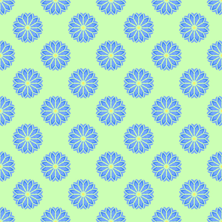 Vector  illustration Seamless pattern of colorful floral vectorのイラスト素材