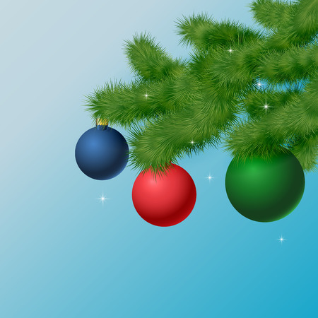 Vector illustration  of Christmas decorationのイラスト素材
