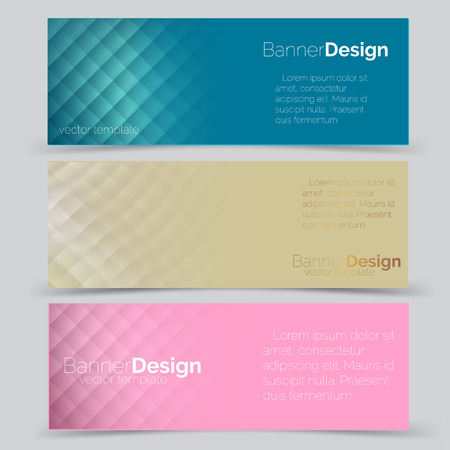 Abstract corporate business banner template, horizontal advertising business banner layout template flat design set , clean abstract cover header background for website design. Material design style.のイラスト素材
