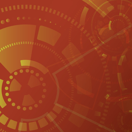 Vector illustration  of abstract vector techno background. Hudのイラスト素材