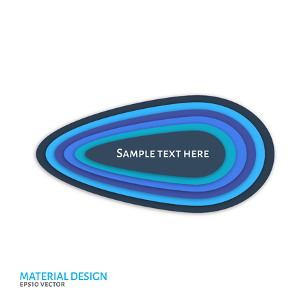 Vector illustration of  Vector illustration of an abstract banner design. Material design style.のイラスト素材
