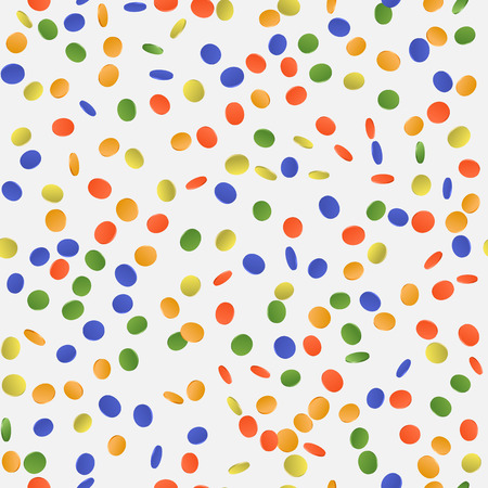 Colorful confetti vector seamless  background. Vector designのイラスト素材