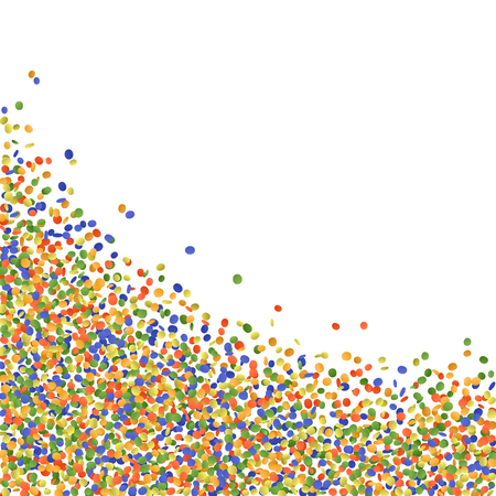 Vector illustration of a colorful party background with confetti and space for your textのイラスト素材