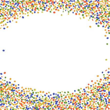 Vector illustration of a colorful party background with confetti and space for your textのイラスト素材