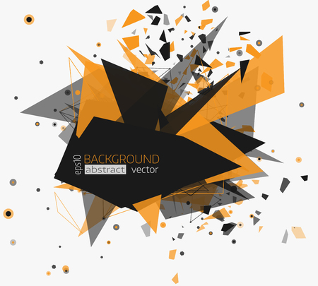 Abstract Lines and Dots Connection Concept. Polygonal science background. Geometric Modern Technology Concept. Digital Data Visualization. Vector illustration.のイラスト素材