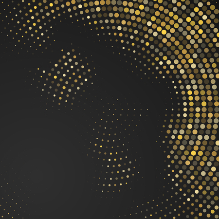 Vector gold  dotes background.  halftone effect. Eps10 vectorのイラスト素材
