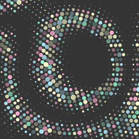 Abstract colorful doted  background. Halftone effect. Vector illustrationのイラスト素材