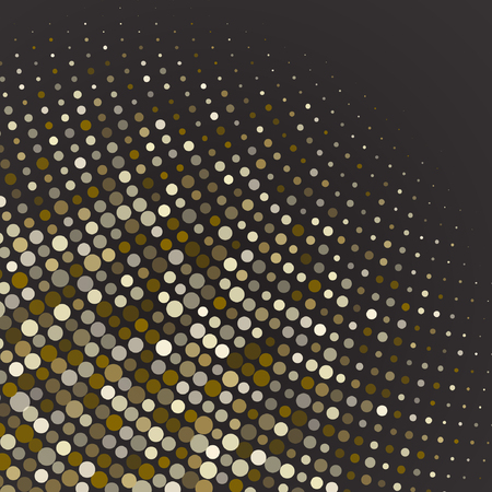 Vector gold  dotes background.  halftone effect. Eps10 vectorのイラスト素材