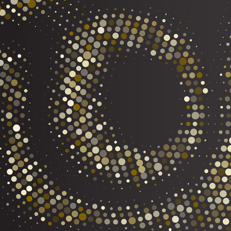 Vector gold  dotes background.  halftone effect. Eps10 vectorのイラスト素材