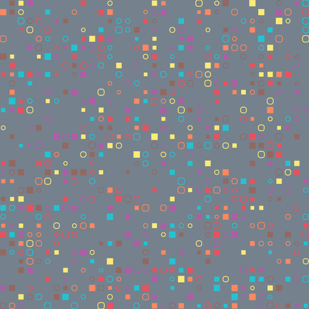 Vector illustration of abstract geometric colorful background with circle and square. Eps 10 vector designのイラスト素材