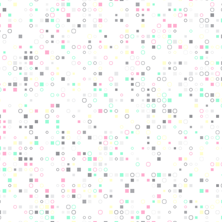 Vector illustration of abstract geometric colorful background with circle and square. Eps 10 vector designのイラスト素材