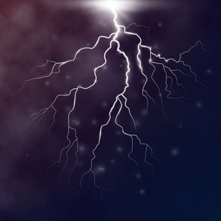 vector lightning flash strike background. vector designのイラスト素材