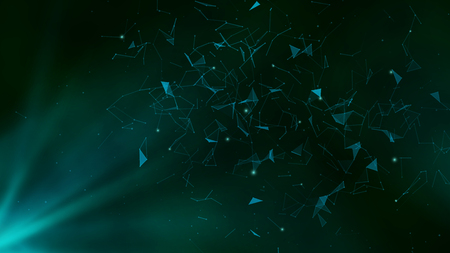 3D  Abstract Mesh Background with Circles, Lines and Shapes.  EPS10 Design Layout for Your Businessのイラスト素材