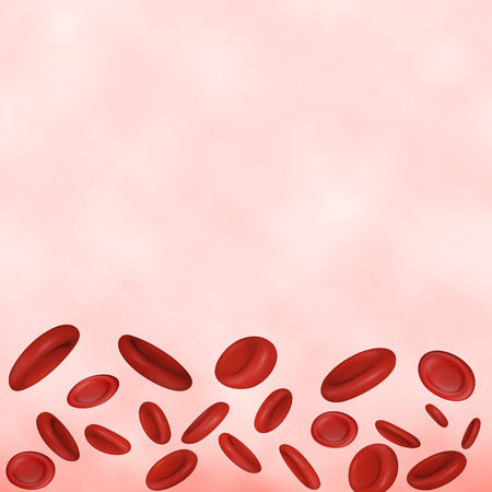 Vector Streaming Blood Cellsのイラスト素材