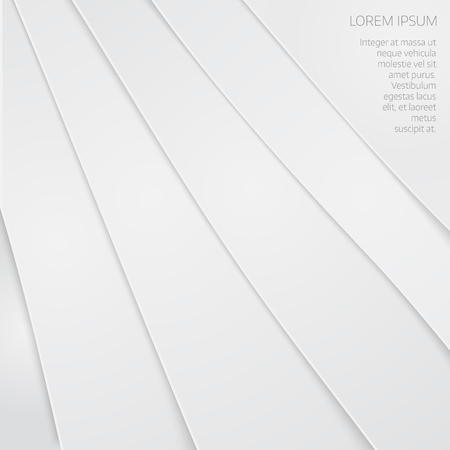 Abstract background with white paper layers. Material design style.のイラスト素材