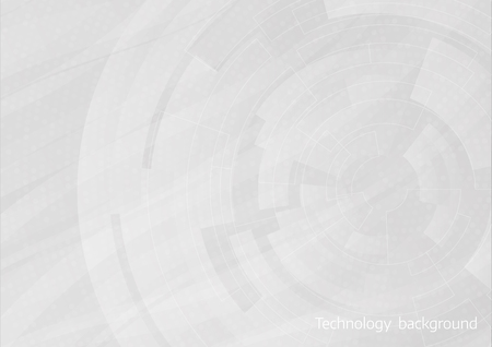 Abstract business technology vector background with circuit board and radial halftone bakcground. eps10 vector designのイラスト素材