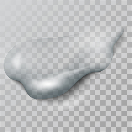 A realistic   water  drop, with  shadows, reflections and flaresのイラスト素材
