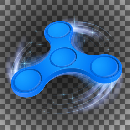 Colorful Fidget spinner.light spinning effects. vector illustration.のイラスト素材