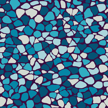 Seamless colorful chaotic mosaic pattern. Vector illustrationのイラスト素材