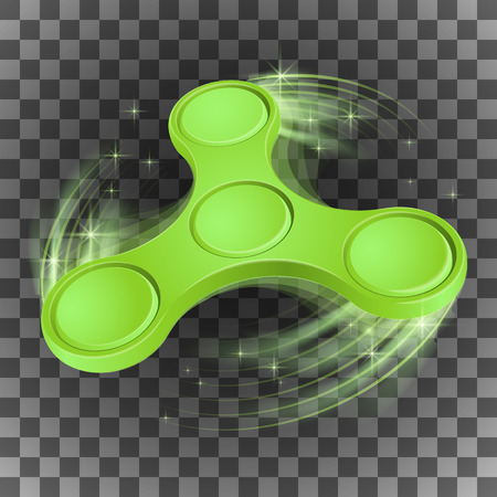 Colorful Fidget spinner.light spinning effects. vector illustration.のイラスト素材