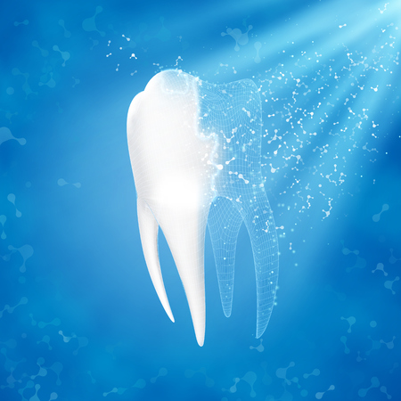 Abstract medical background. Tooth reconstruction. Dental clinic concept. のイラスト素材