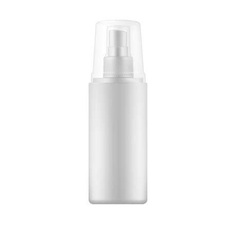White Spray Bottle with transparent cap.のイラスト素材