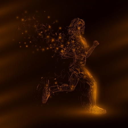 Abstract fitness background.のイラスト素材