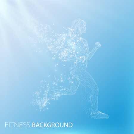 Abstract fitness background.のイラスト素材