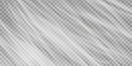 Realistic plastic polyethylene wrap vector texture on abstract background.のイラスト素材