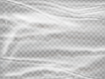 Realistic plastic polyethylene wrap vector texture on abstract background.のイラスト素材