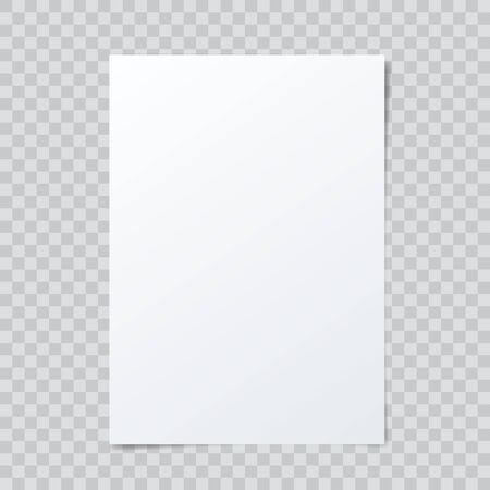 Vector blank paper mockup on abstract checkered background.のイラスト素材