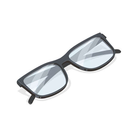 Glasses isometric in modern style. Modern vector design .のイラスト素材