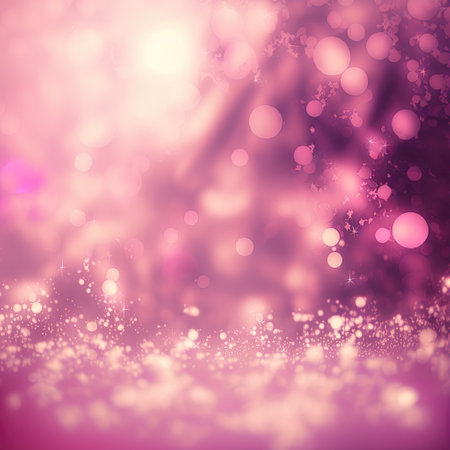 Abstract pink tone lights background. Blurred background. AI generatedの素材