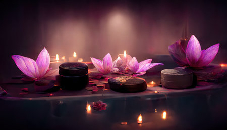 Abstract interior spa backgroundの素材
