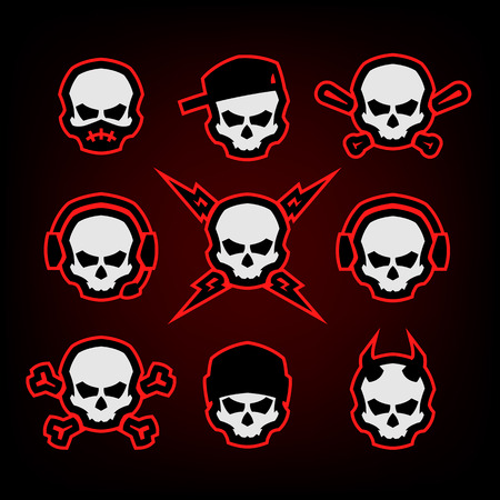 Skull icon.のイラスト素材