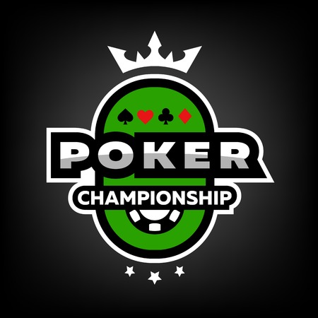 Poker Championship logo, emblem.のイラスト素材