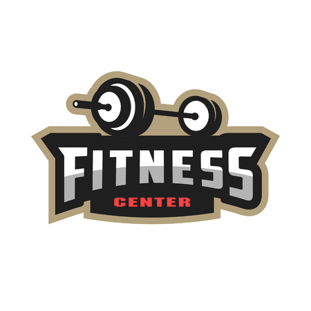 Fitness center sport logo.のイラスト素材
