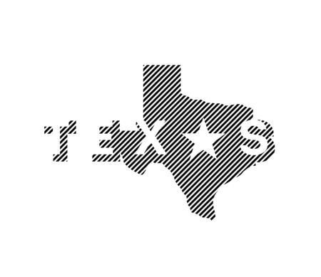 Texas State logo, emblem, t-shirt design. Vector illustration.のイラスト素材