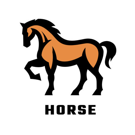Horse logo, symbol.のイラスト素材