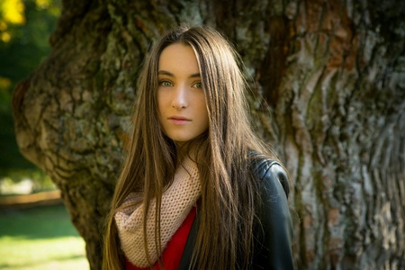 Girl in the parkの素材