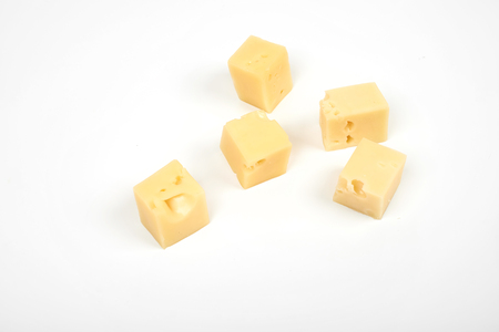 Cheese isolated on white backgroundの写真素材