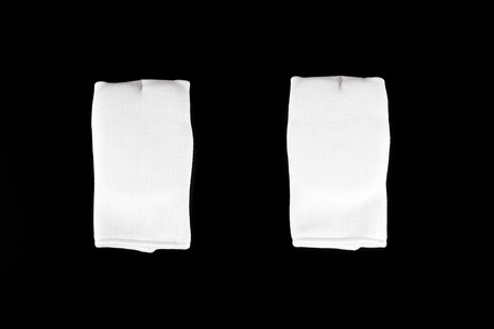 Isolated Sports Gloves competition in karate martial arts.の写真素材