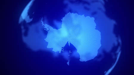 Global network connection. Futuristic world map. Concept of planet Earth. 3D rendering.の写真素材