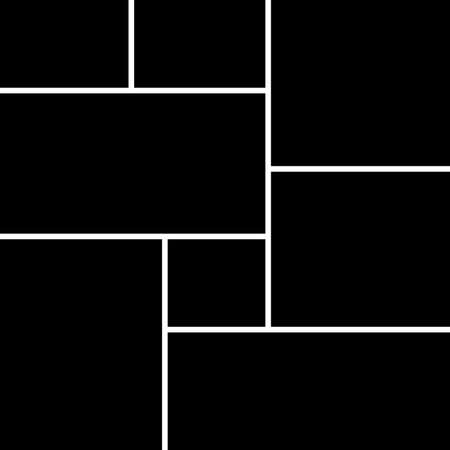 Collage for photos or images. Template empty frames. Creative mockup.のイラスト素材