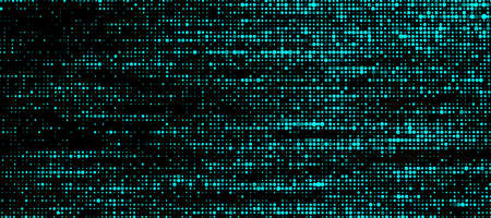 Futuristic dots background. Cyber background with particles different size. Technology illustration.のイラスト素材