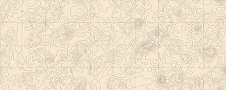 Retro topographic map. Blue geographic contour map. Abstract outline grid.のイラスト素材