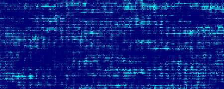 Futuristic dots background. Cyber background with particles different size. Technology illustration.