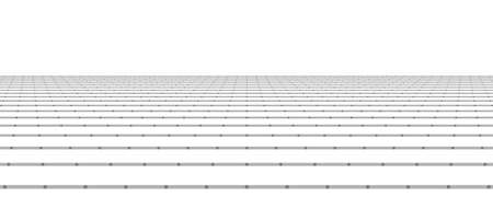 Abstract perspective grid. Digital background in retro style. Wireframe landscape on white...